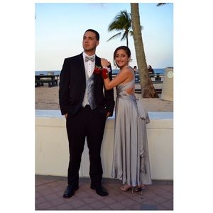 Crossed Strap Evening Dress 👗✨✨